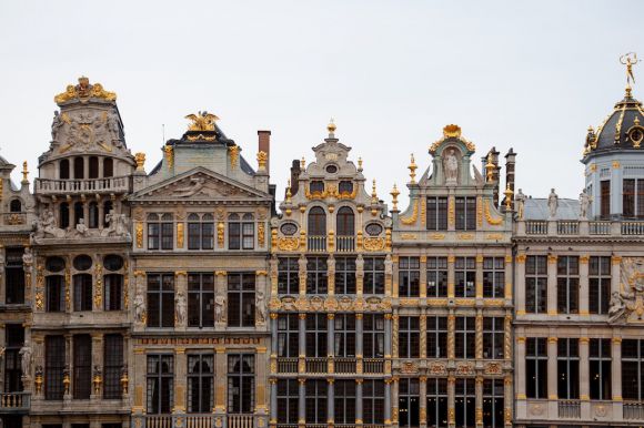 Belgium - gold and gray building