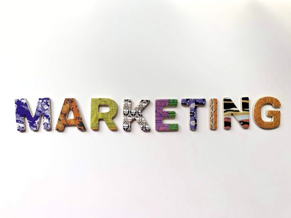 Digital Marketing - multicolored marketing freestanding letter